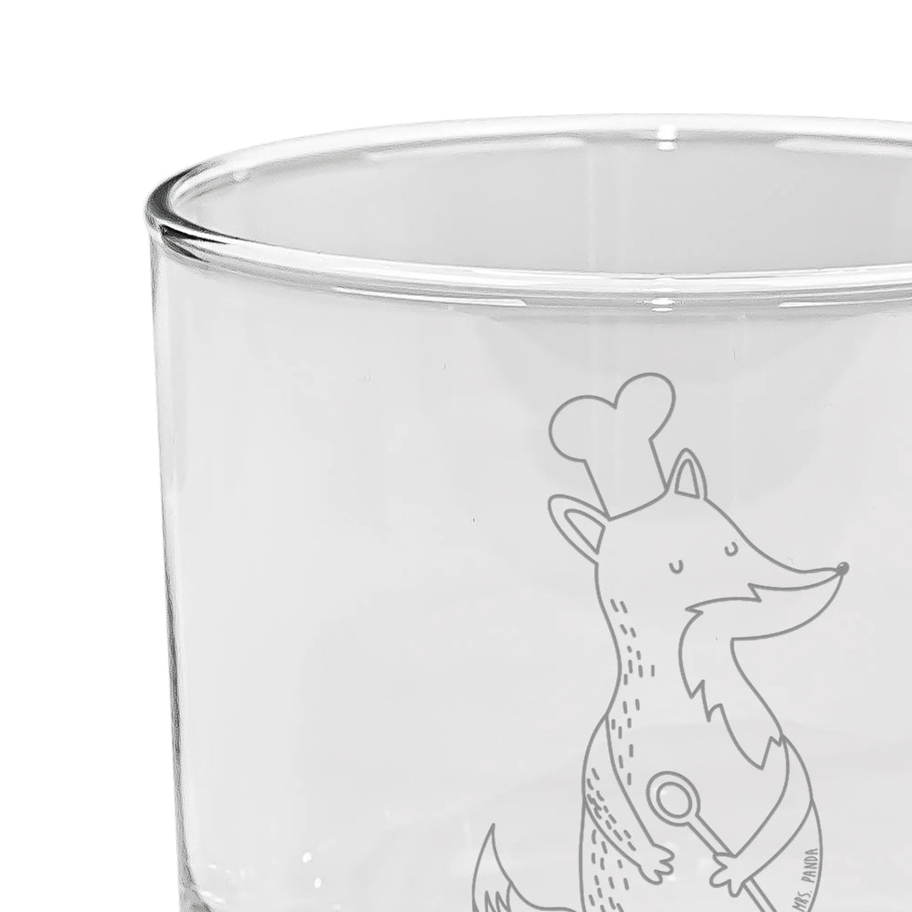 gin glass Fox A cook fox, foxes, forest wildlife, clever as a fox, animal lover, Party slogan, Chefs, Kitchen slogan, Slogan funny, Fox, funny, Kitchen decoration, Cook gift, Baker