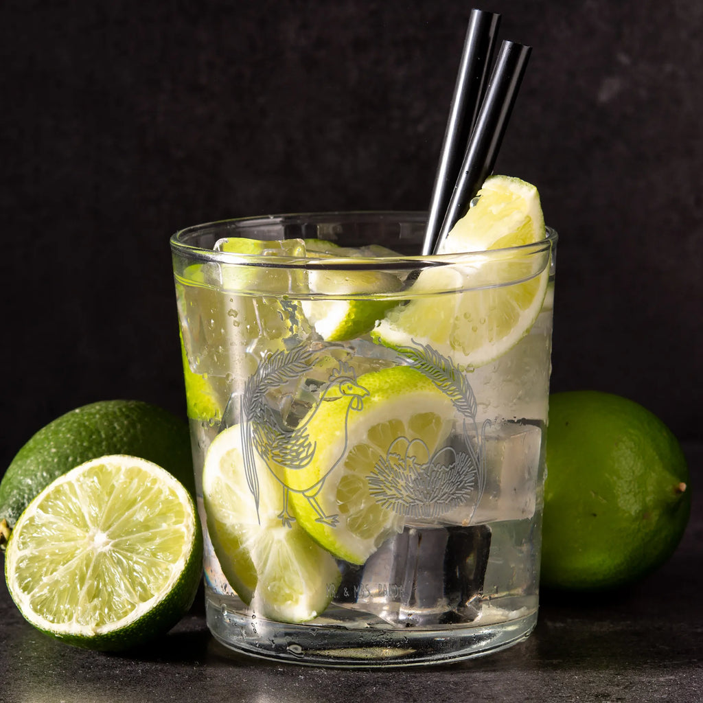 Szklanka do ginu kurczak Dumny Gospodarstwo, zwierzęta gospodarskie, rolnik, rolniczka