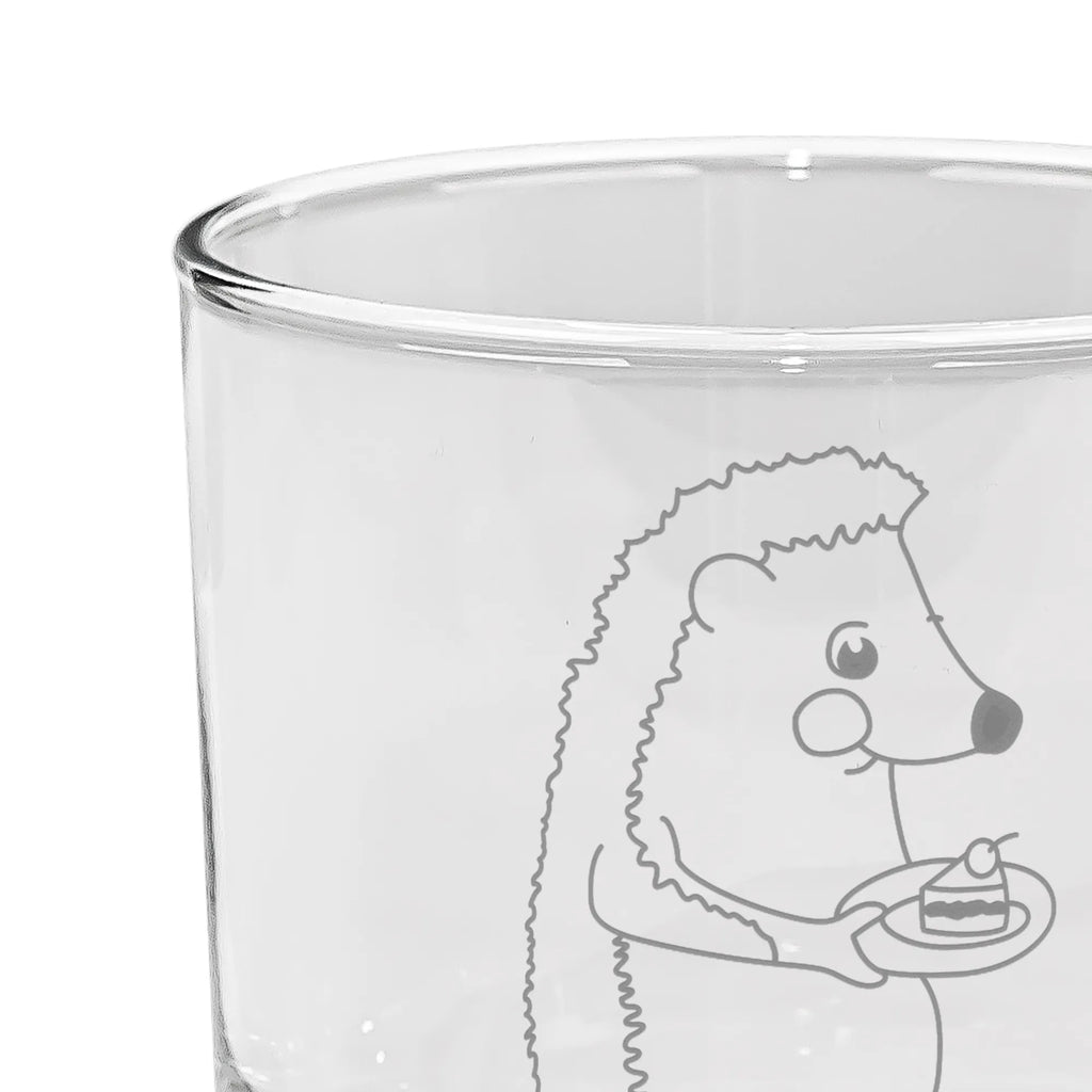 Szklanka do ginu jeż kawałek ciasta Motywy zwierzęce, dobra energia, zabawne powiedzonka, zwierzęta