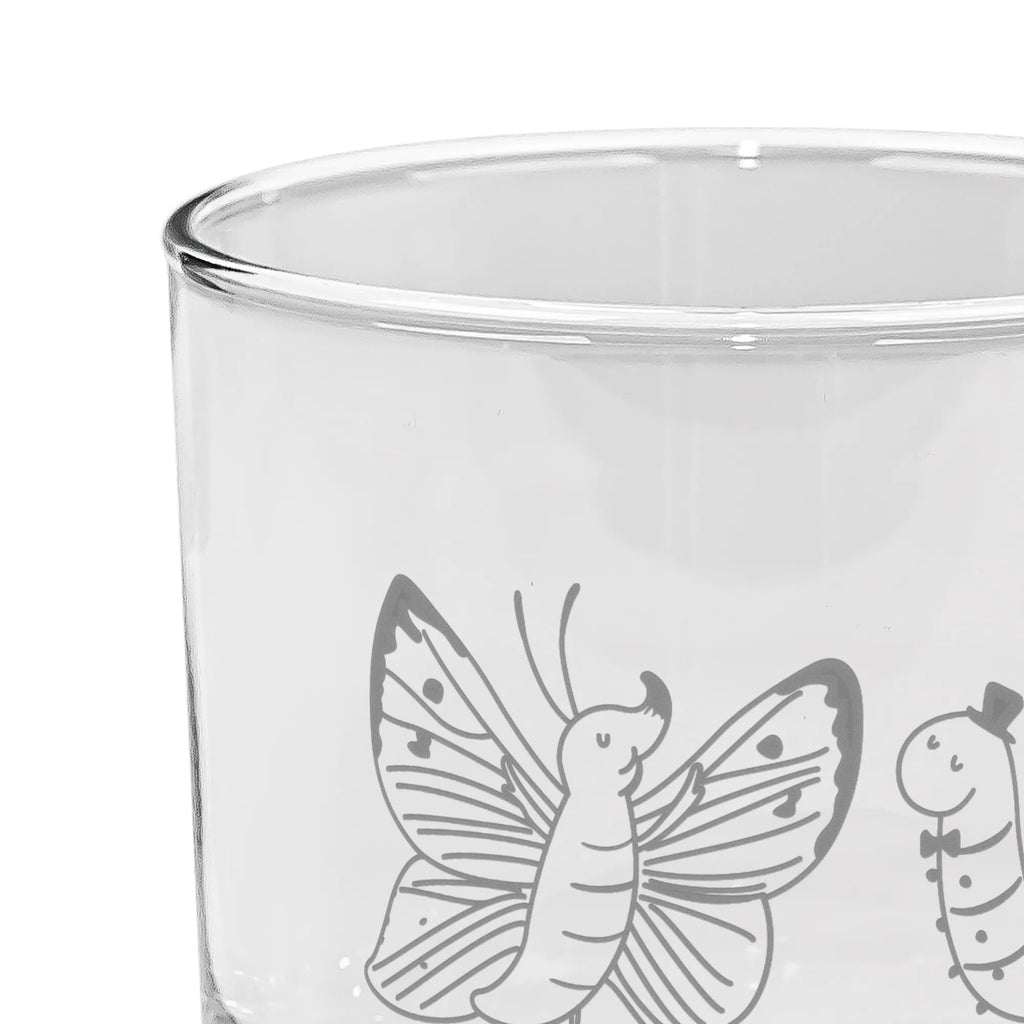 gin glass Caterpillar butterfly small animals, cute, funny, cute animal motives, hand drawn, small world, funny sayings, good mood, happy, gifts, gift ideas, special gifts, animal lover, card, butterfly, beauty, Caterpillar, growing up, development, cocoon, hat, lemon butterfly