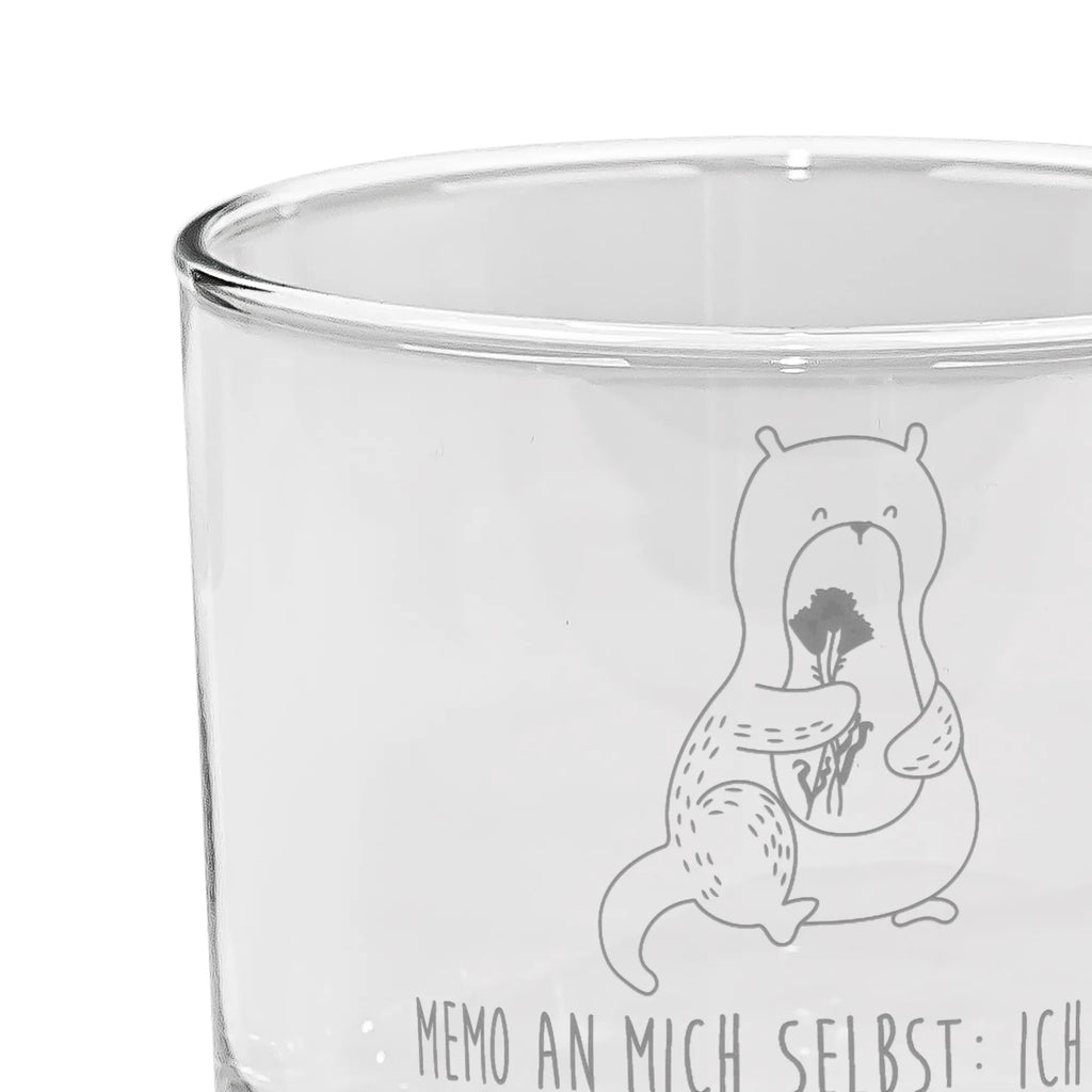 Szklanka do ginu wydra bukiet kwiatów Kuna, wydra, morska wydra