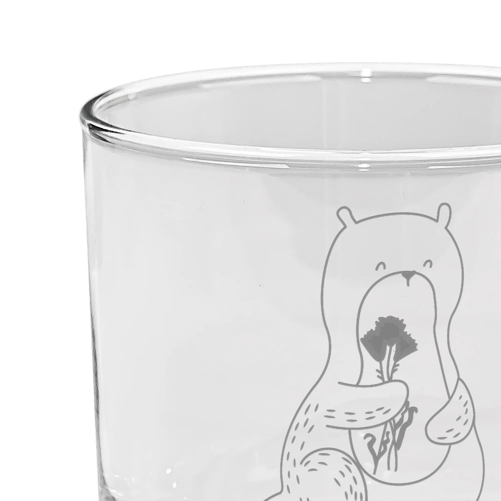 Szklanka do ginu wydra bukiet kwiatów Kuna, wydra, morska wydra