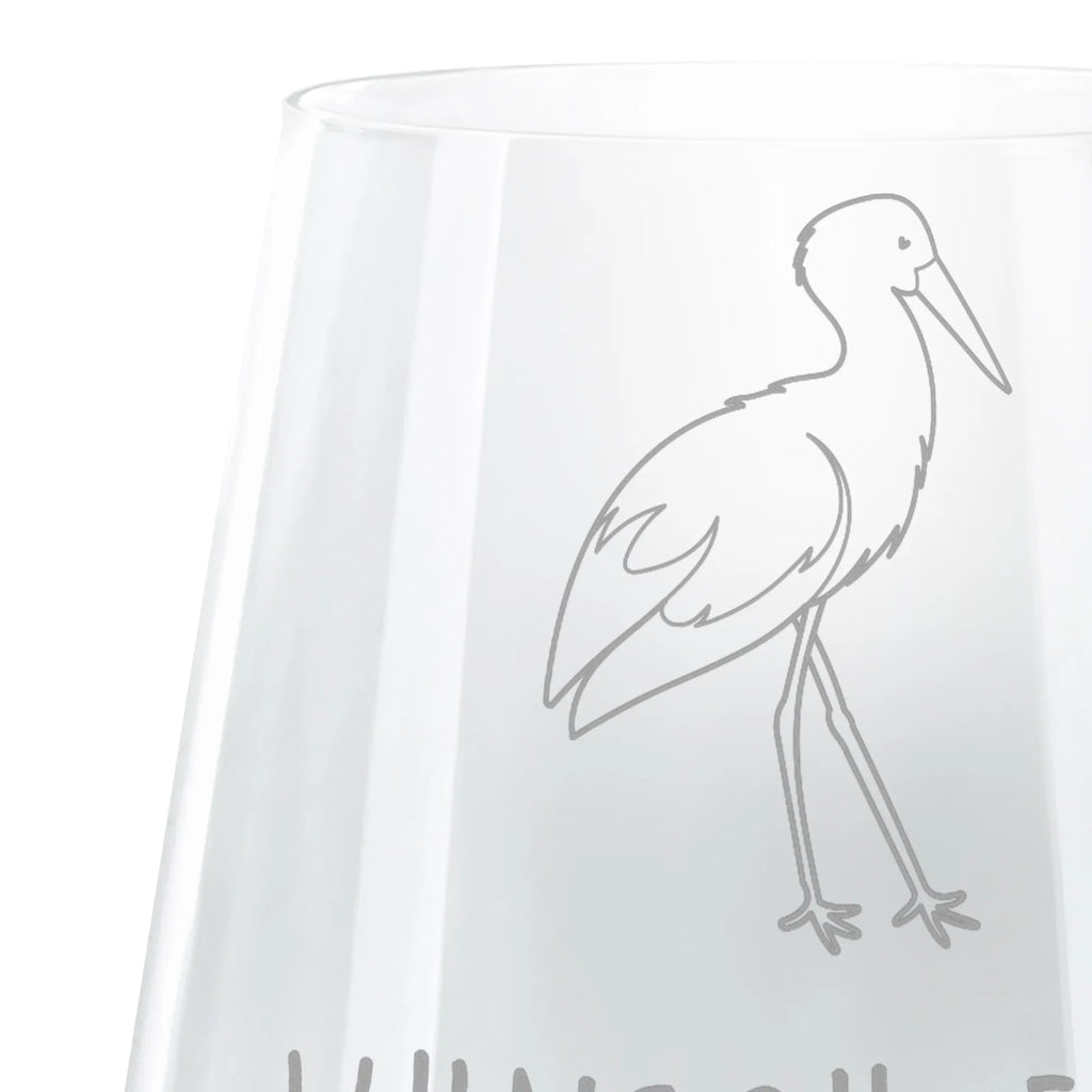 Personalized Engraved Lantern Stork small animals, cute, funny, cute animal motives, hand drawn, small world, funny sayings, good mood, happy, gifts, gift ideas, special gifts, animal lover, card, mother, pregnancy, stork, pregnant, baby, becoming a mother, birth, mothers, baby bump