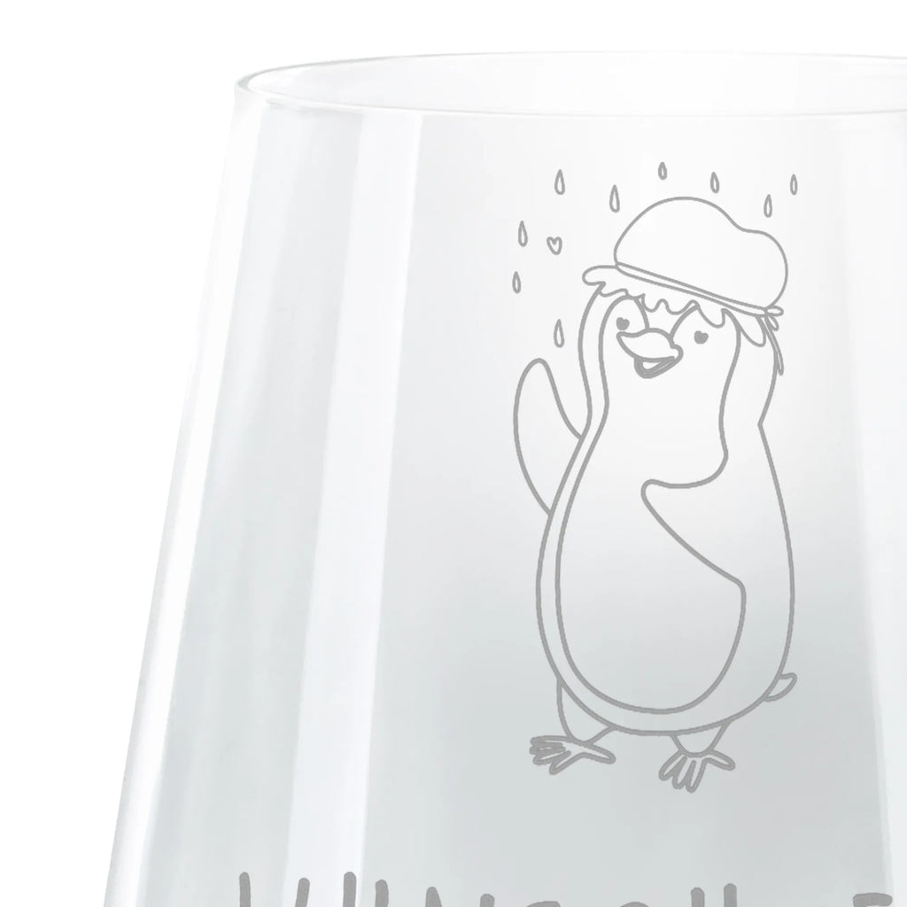Personalized Engraved Lantern Penguin have a shower Penguin, North Pole, Winter, Penguins, being happy, shower, life motto, new start, new beginning, motivation, penguins