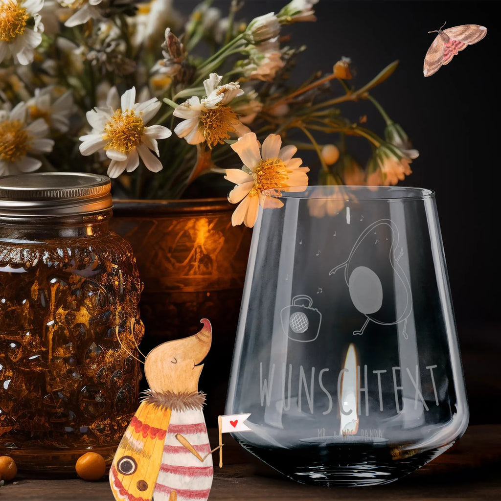 Spersonalizowany grawerowany świecznik Awokado tańczyć Awokado, Warzywa, Wegan, Zdrowy