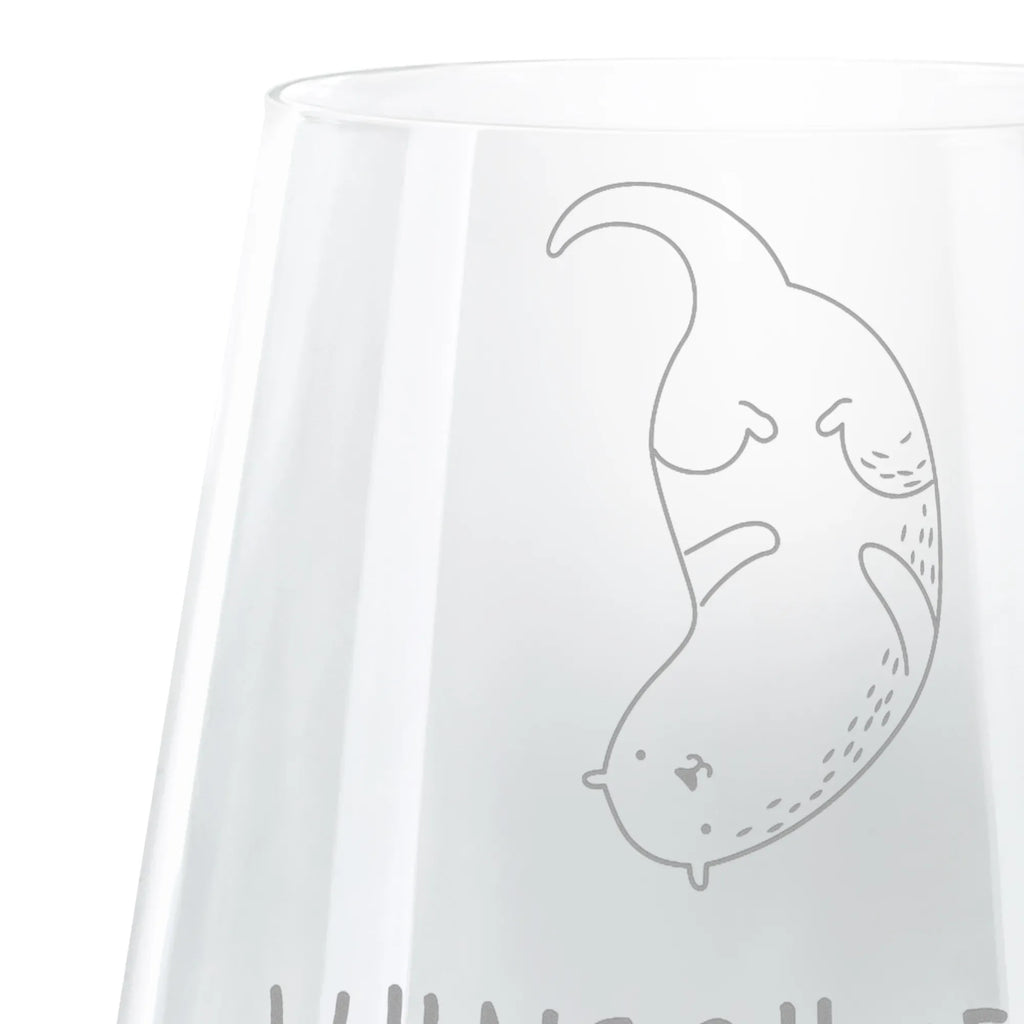 Spersonalizowany grawerowany świecznik wydra Do góry nogami Kuna, wydra, morska wydra