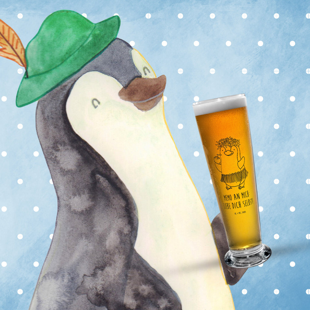 Bierglas Pinguin Kokosnuss Bierglas, Bier Glas, Bierkrug, Bier Krug, Vatertag, Pinguin, Aloha, Hawaii, Urlaub, Kokosnuss, Pinguine