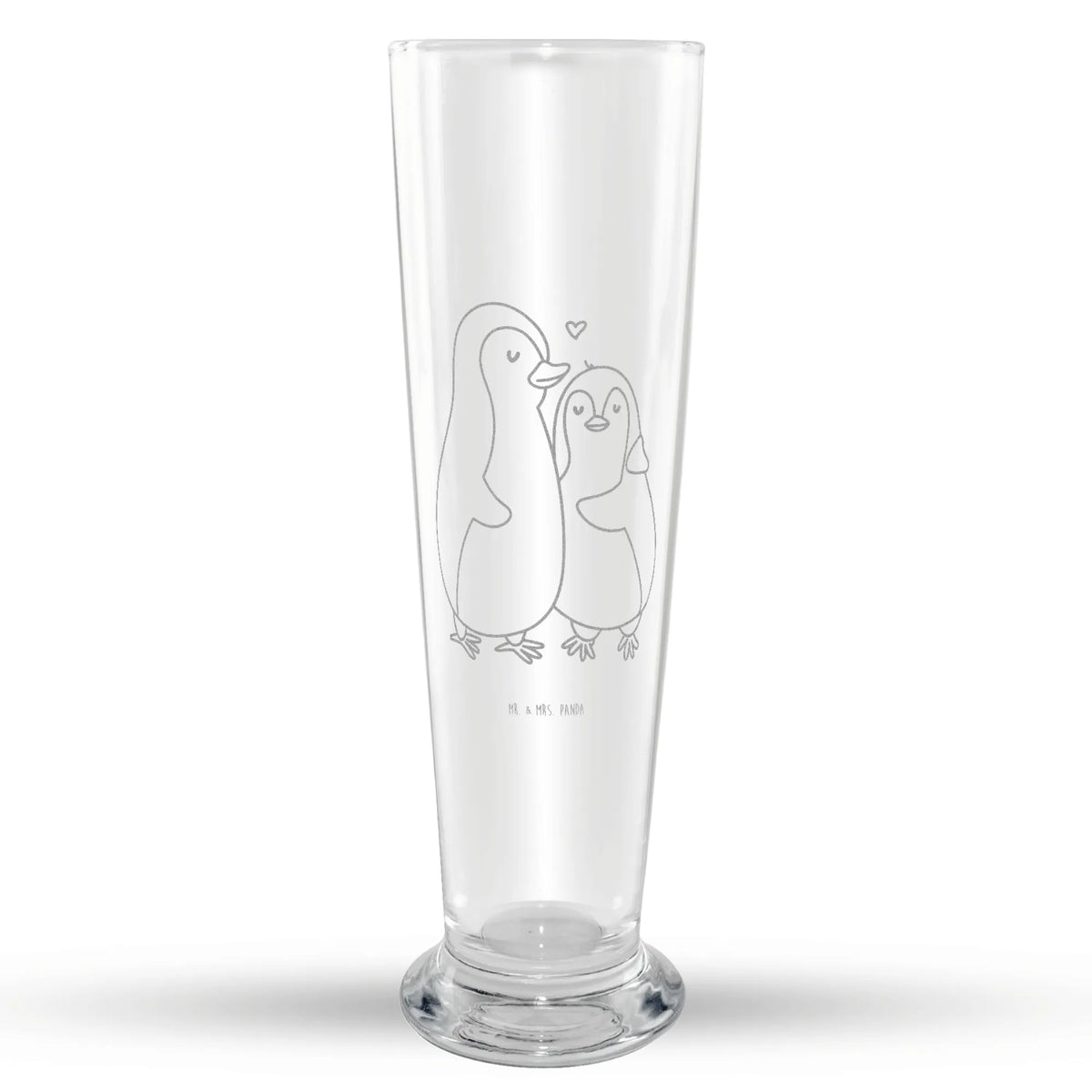 Weizenglas Pinguin umarmen Mr & Mrs Panda Weizenglas, Bierglas, Weizen Glas, Bier Glas, Weizenbier Glas, Weißbierglas, Pinguin, Hochzeit, Hochzeitstag, Liebespaar, Hochzeitsgeschenk, Liebesgeschenk, Jahrestag, Verlobung, Liebesbeweis, Liebe
