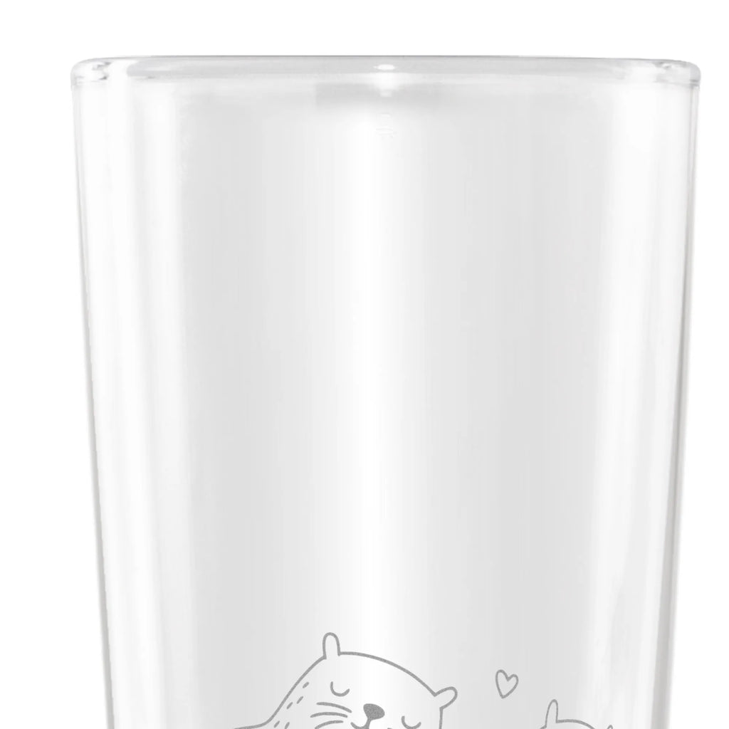 Customizable Wheat Glass otter holding hands otter, marten, sea otter, European otter, water mammal, aquatic animal, baby otter, predator, water, otter gifts, animal lover, gift ideas for animal lovers, animal, mammal, water animal, gifts for people in love, Otter Sea Otter Lake Otter