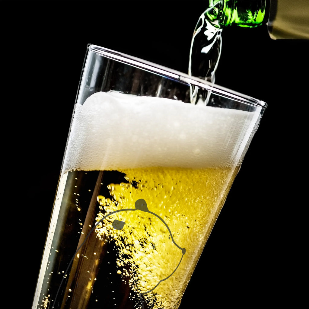 Weizenglas Bär Schulterblick Weizenglas, Vatertag, Weizen Glas, Weizenbierglas, Weizenbier Glas, Bär, Teddy, Teddybär, Bären, Weltansicht, Motivation, Selbstachtung, Weisheit, Bärenliebe