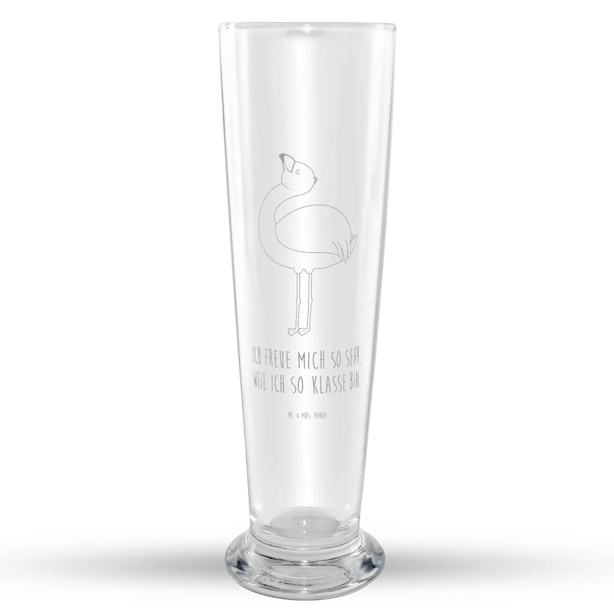 Weizenglas Flamingo Stolz Bier Glas, Weizen Glas, Weißbierglas, Weizenbier Glas, Bierglas, Mr & Mrs Panda Weizenglas, Flamingo, Mama, Freude, Freundin, Stolz, Selbstakzeptanz, Schwester, Beste Freundin, Tochter, Selbstliebe