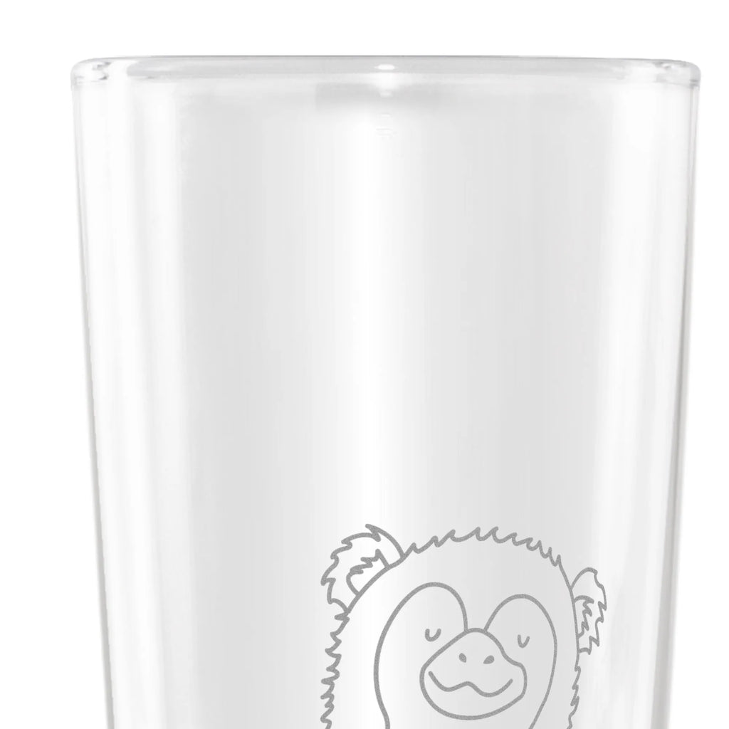 Weizenglas Affe Weizenbier Glas, Weizen Glas, Vatertag, Weizenbierglas, Weizenglas, Afrika, Wildtiere, Affen, Selbstbewusstsein, Selfcare, Selbstliebe, Selbstachtung, Respekt, Motivation, Liebe, Affe, Äffchen