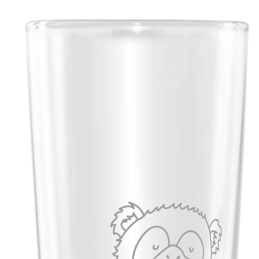 Weizenglas Affe Weizenbier Glas, Weizen Glas, Vatertag, Weizenbierglas, Weizenglas, Afrika, Wildtiere, Affen, Selbstbewusstsein, Selfcare, Selbstliebe, Selbstachtung, Respekt, Motivation, Liebe, Affe, Äffchen