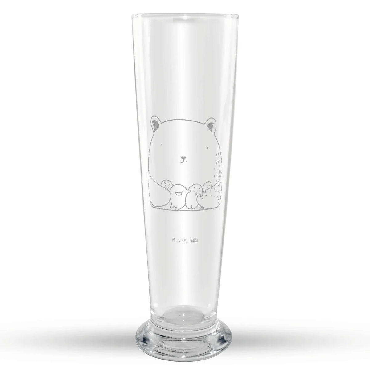 Weizenglas Bär Gefühl Bier Glas, Bierglas, Mr & Mrs Panda Weizenglas, Weizen Glas, Weißbierglas, Weizenbier Glas, Teddy, Bär, Teddybär, Durchgedreht, Wahnsinn, Verrückt