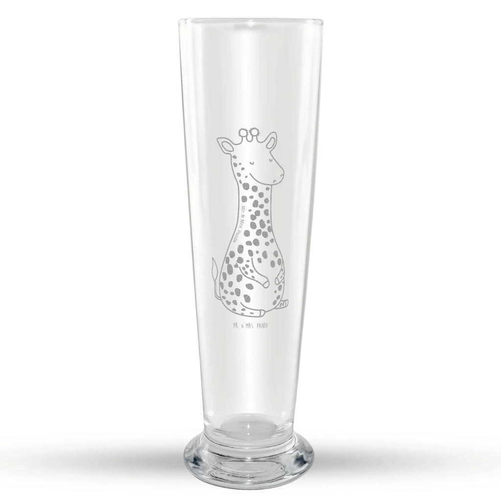 Weizenglas Giraffe Zufrieden Weizenbier Glas, Weizenbierglas, Weizenglas, Vatertag, Weizen Glas, Afrika, Wildtiere, Glück, Abenteuer, Giraffe, Zufrieden