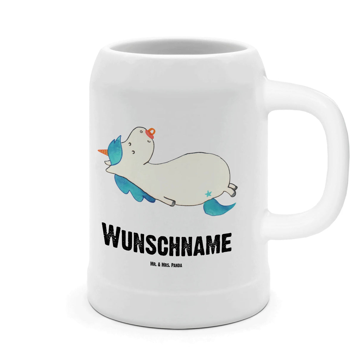 Personalised beer mug unicorn dummy mother, gift birth, birth present, pacifier, toddler, infant, birth gift