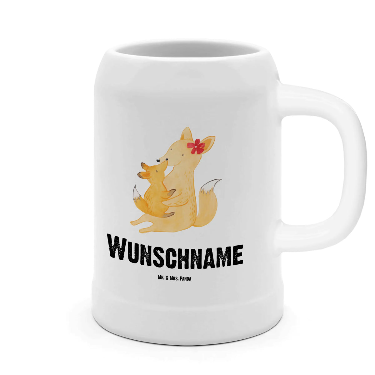 Personalised beer mug Fox mummy Father's Day, Mother's Day, daughter, mother, favourite daughter, present, best daughter