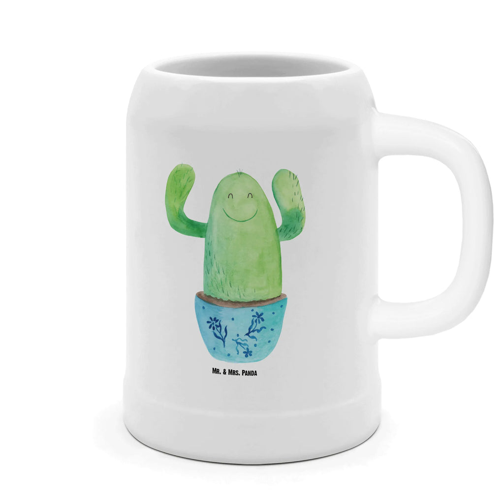 Kufel piwny kaktus Szczęśliwy Bierkrug, Bierkrüge, Bierkrug Steingut, Steinkrüge, 0, 5 l, 500ml, Krug, Kaktus, Kakteen, Motivation, Spruch, lustig, Kindersicherung, Neustart, Büro, Büroalltag, Kollege, Kollegin, Freundin, Mutter, Familie, Ausbildung