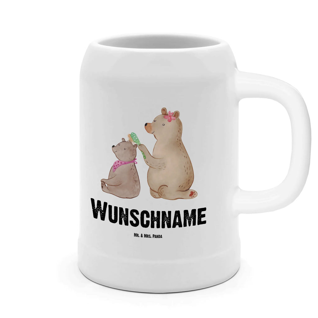 Personalizowany kufel piwa niedźwiedź dziecko Rodzina, Dzień Ojca, Dzień Matki, brat, siostra, mama, tata, babcia, dziadek