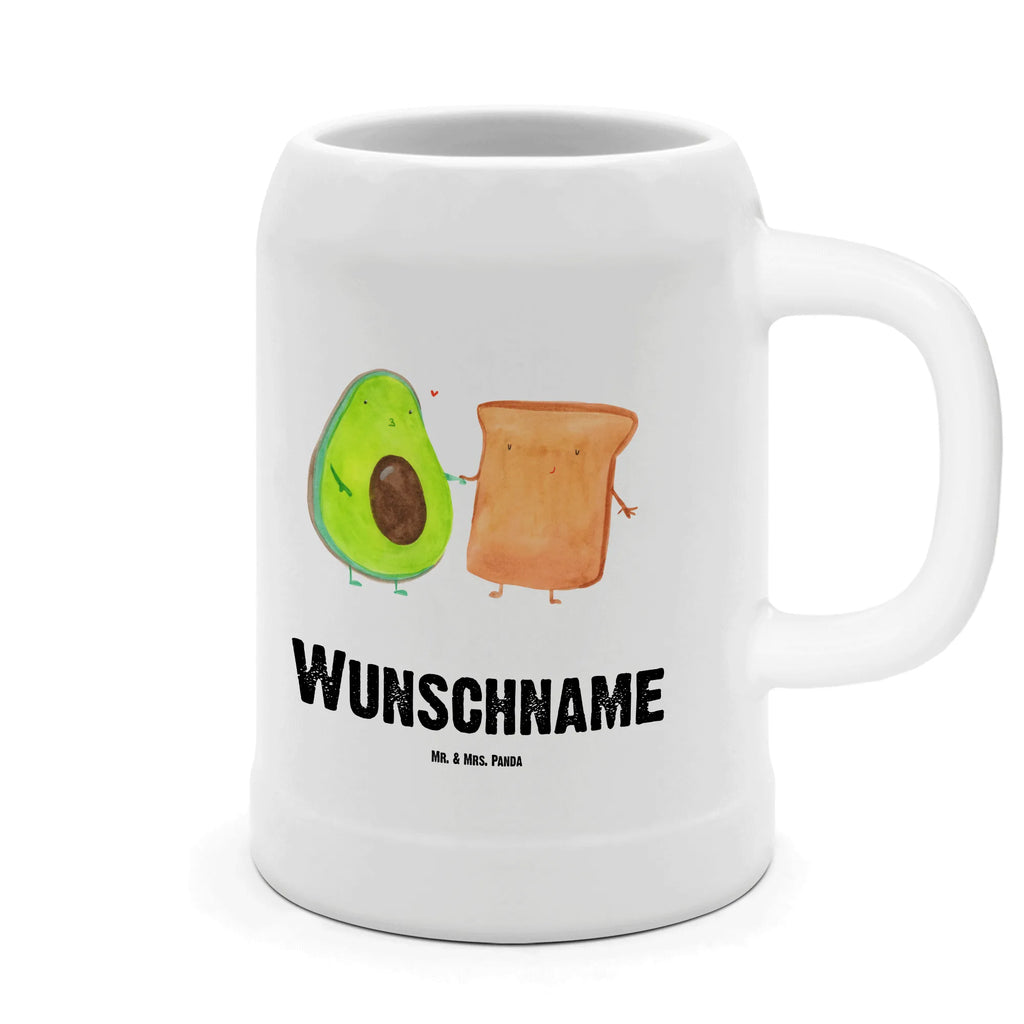 Personalisierter Bierkrug Avocado + Toast Bierkrug mit Namen, Bierkrug personalisieren, Bierglas mit Namen, Personalisierung, Bedrucken, Avocado, Veggie, Vegan, Gesund, Toast, Toastbrot, Liebespaar, Pärchen, Freund, Freundin, Verlobt, Verlobungsparty, Hochzeit, Hochzeitsgeschenk, Jahrestag, Jahrestagsgeschenk