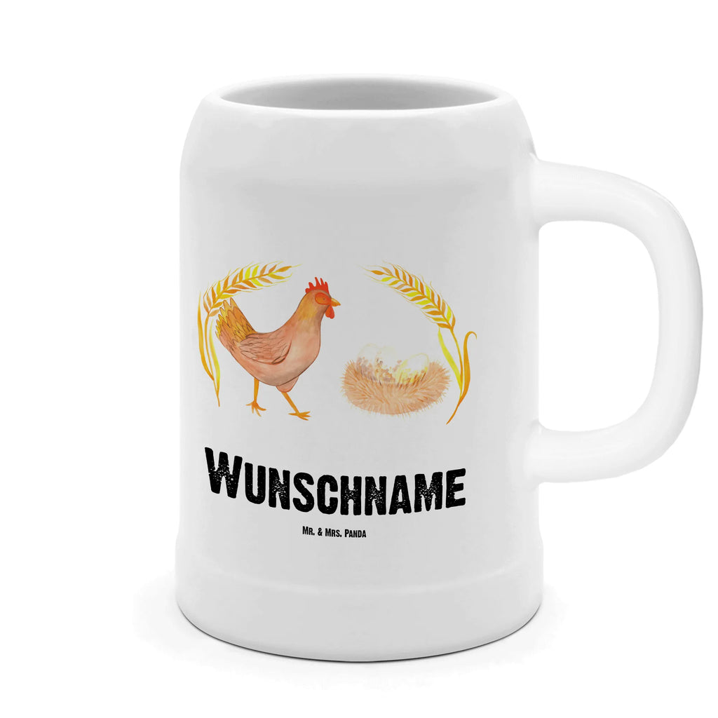 Personalisierter Bierkrug Huhn stolz Bierkrug mit Namen, Bierkrug personalisieren, Bierglas mit Namen, Personalisierung, Bedrucken, Bauernhof, Hoftiere, Landwirt, Landwirtin, Hahn, Henne, Hühner, Eier, Hof, Landleben, Motivation, Geburt, Magie, Spruch, Schwangerschaft