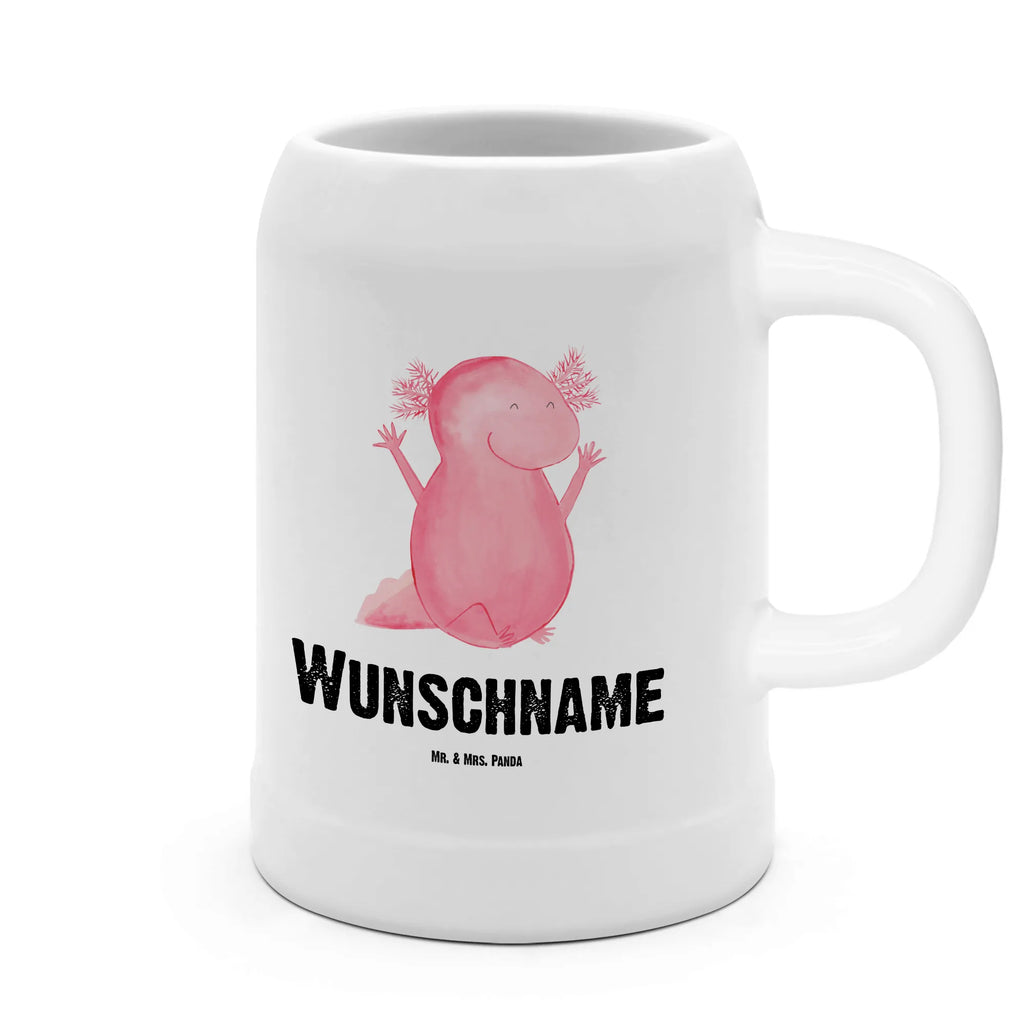 Personalised beer mug axolotl Hooray Axolotl, Axelotl, marine animals, Mexican walking fish, salamander, tail, cheerful, axolot, amphibian, motivation, joy, fun, axolotl, satisfaction