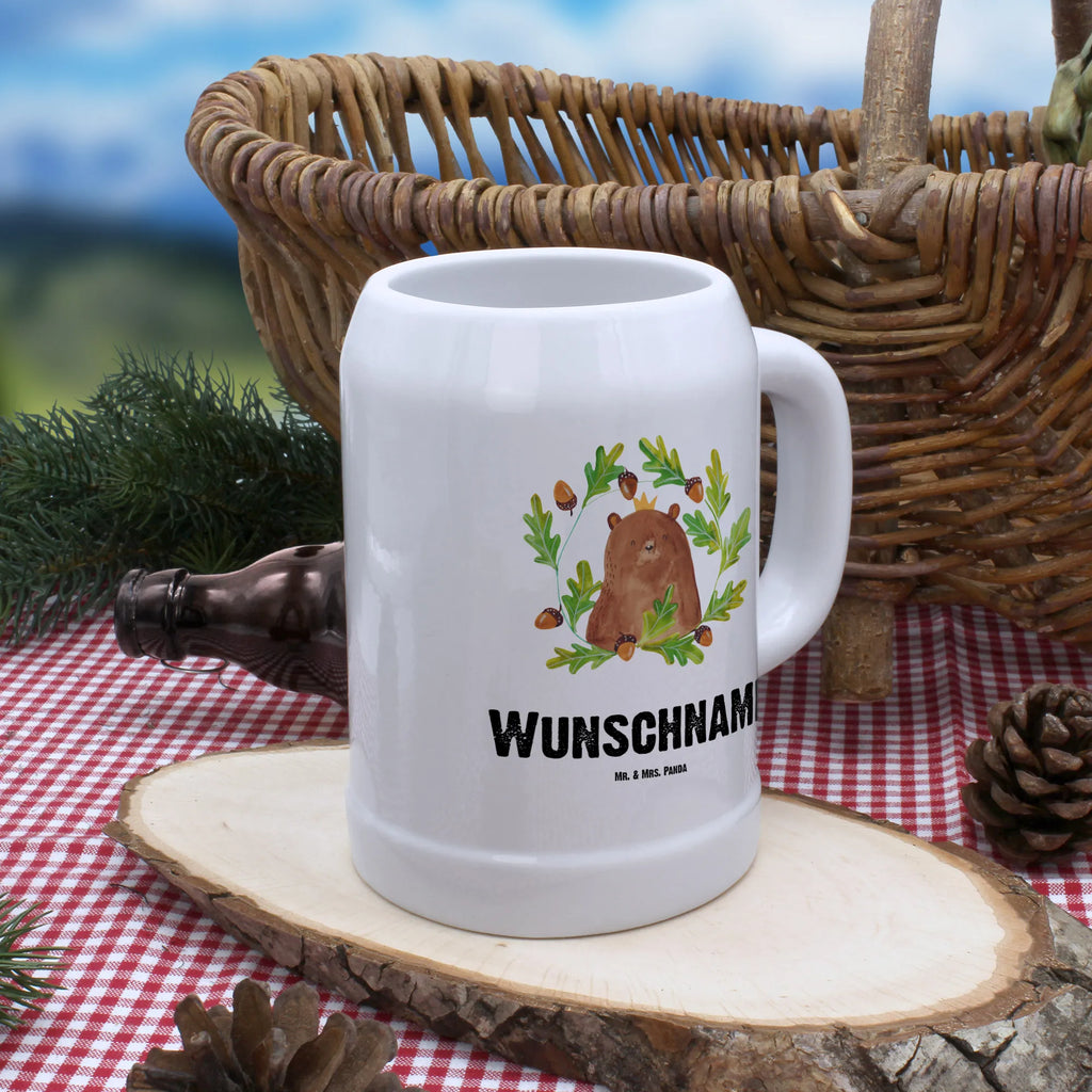 Personalisierter Bierkrug Bär König Bierkrug mit Namen, Bierkrug personalisieren, Bierglas mit Namen, Personalisierung, Bedrucken, Bär, Teddy, Teddybär, Papa, Papa Bär, bester Vater, bester Papa, weltbester Papa, Vatertag, Vater, Dad, Daddy, Papi