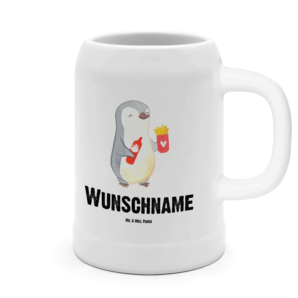 Personalised beer mug penguin French fries Love, Loving, Two, Together, Marriage, Engagement, Proposal of marriage, Love gift, gift for her, gift for him, anniversary gift, Valentine&#39;s Day Gift for Women Love Gift Anniversary Wedding Anniversary Party Favor Gift for Girlfriend Gift for Partner Boyfriend Gift Token of Love for Men for Husband