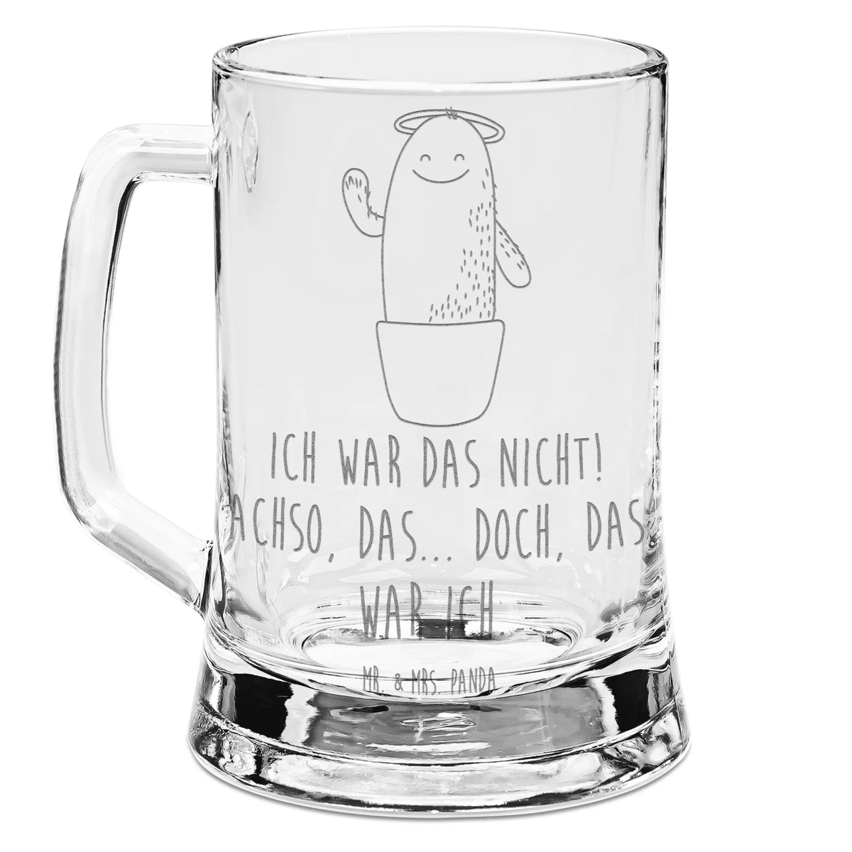 Engraved Beer Mug cactus Holy cactus, cactuses, plants, cactus plant, small green cactus, parents, halo, girlfriend, cheeky, child, sisters