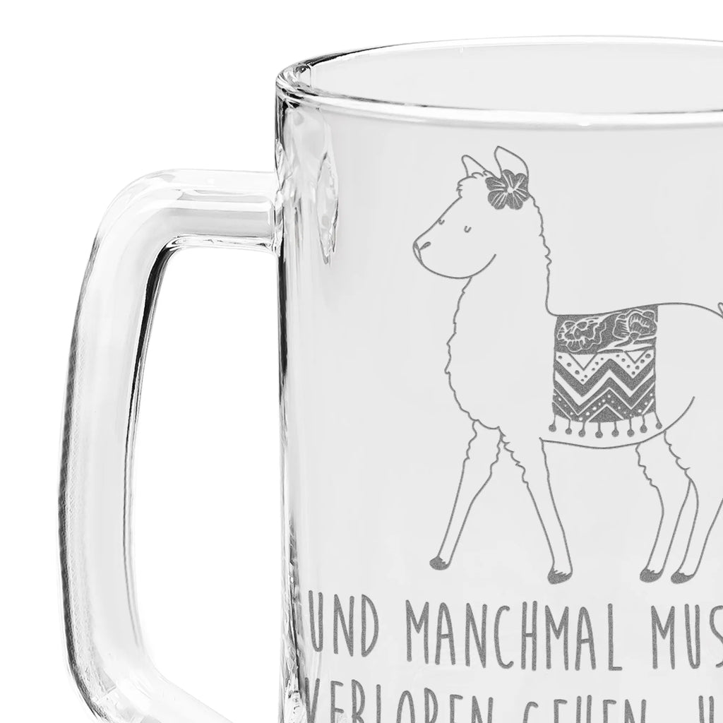 Engraved Beer Mug alpaca Proud alpaca, llama, pako, camel, Peru, animal, favourite animal