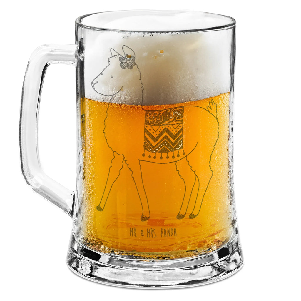 Engraved Beer Mug alpaca Proud alpaca, llama, pako, camel, Peru, animal, favourite animal