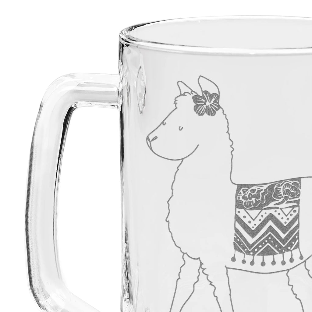Engraved Beer Mug alpaca Proud alpaca, llama, pako, camel, Peru, animal, favourite animal