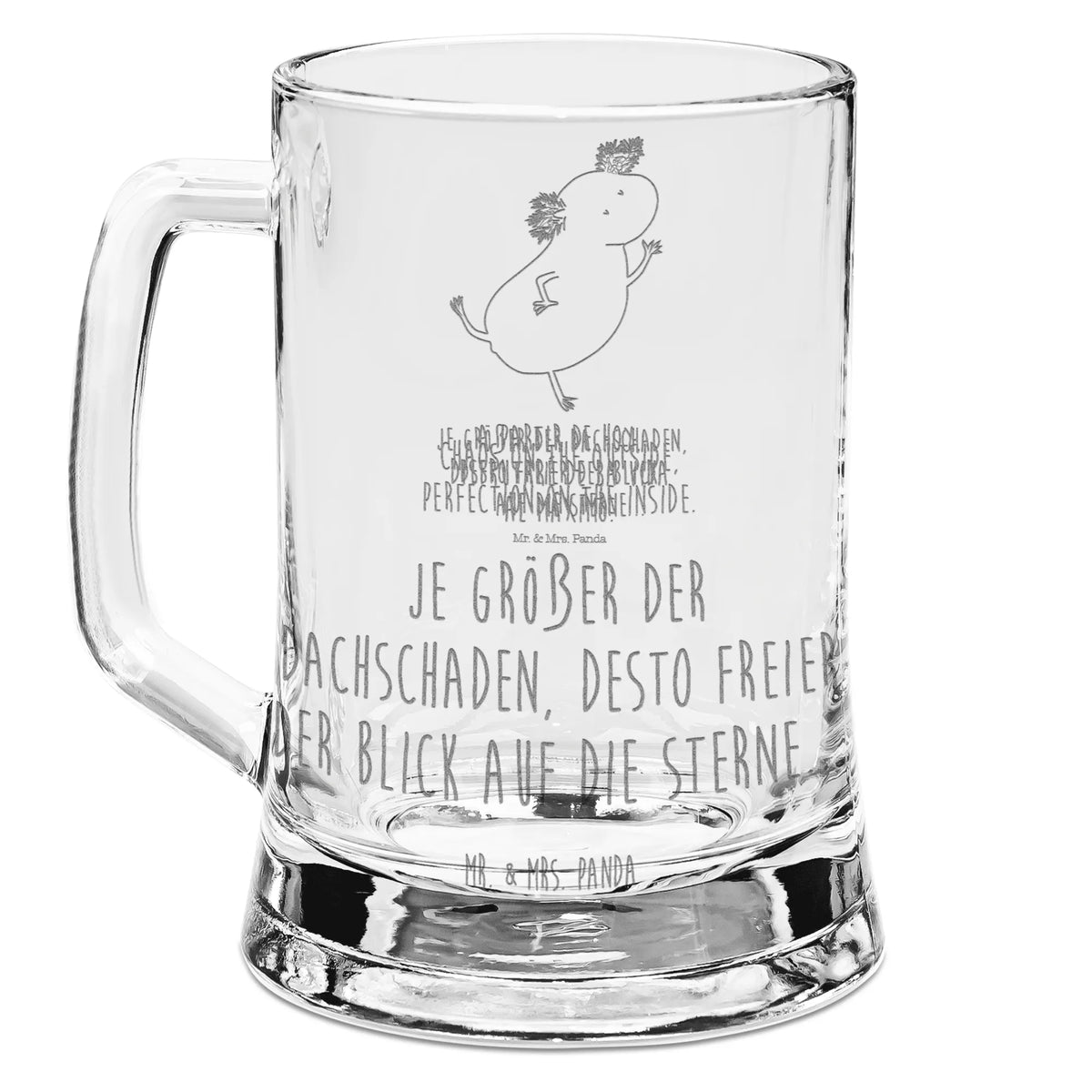 Engraved Beer Mug axolotl Dance Axelotl, marine animals, Mexican walking fish, salamander, roof damage, best friend, tailfish, stars, amphibians, girlfriend