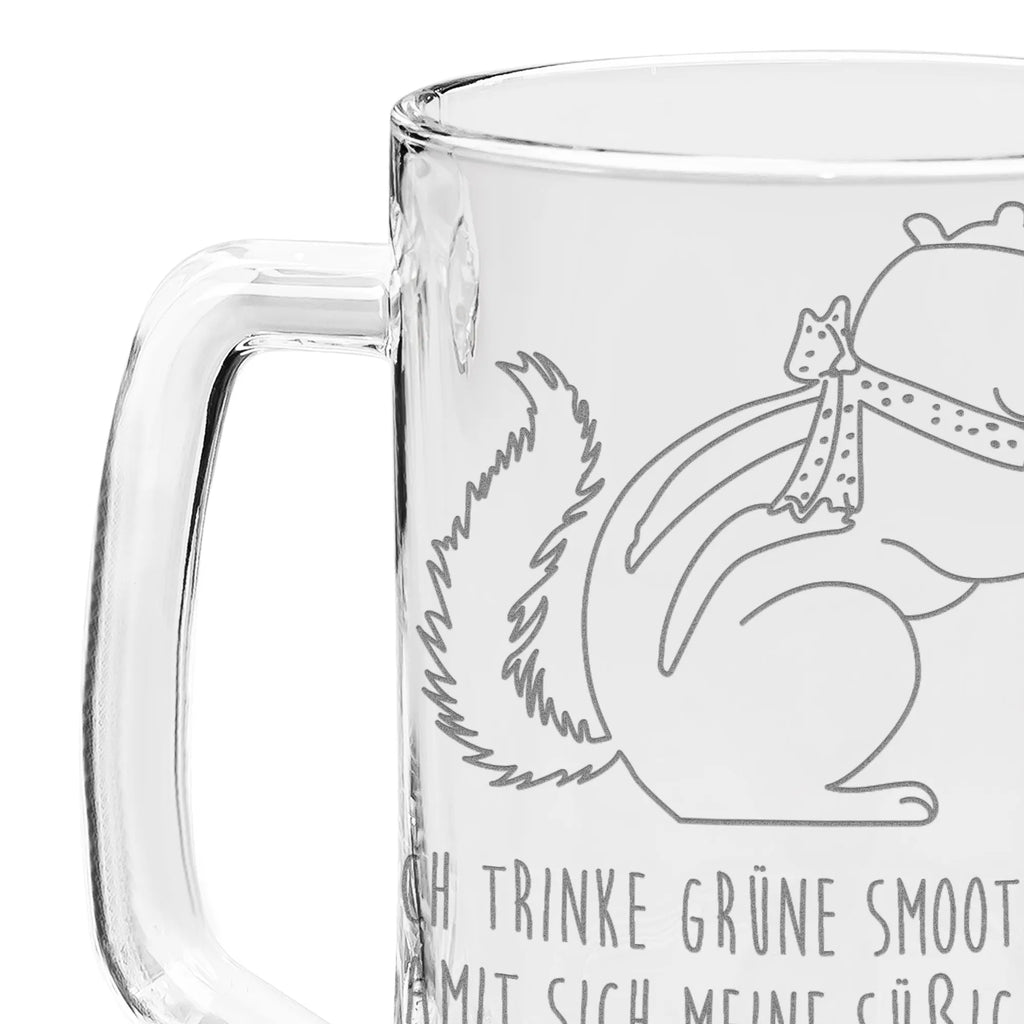 Engraved Beer Mug Squirrel smoothies small animals, cute, funny, cute animal motives, hand drawn, small world, funny sayings, good mood, happy, gifts, gift ideas, special gifts, animal lover, card, weight loss, diet, Green smoothies, squirrels, chipmunks