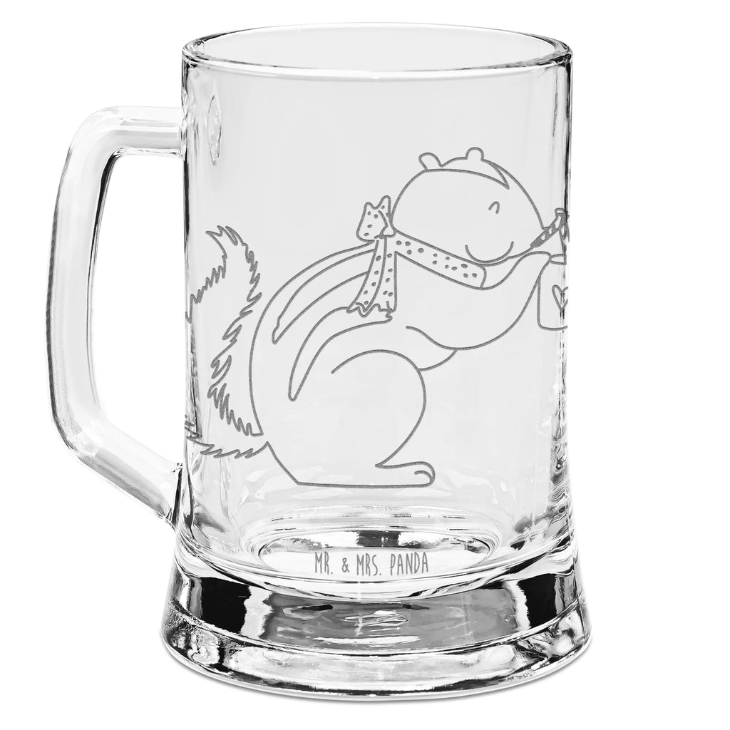Engraved Beer Mug Squirrel smoothies small animals, cute, funny, cute animal motives, hand drawn, small world, funny sayings, good mood, happy, gifts, gift ideas, special gifts, animal lover, card, weight loss, diet, Green smoothies, squirrels, chipmunks