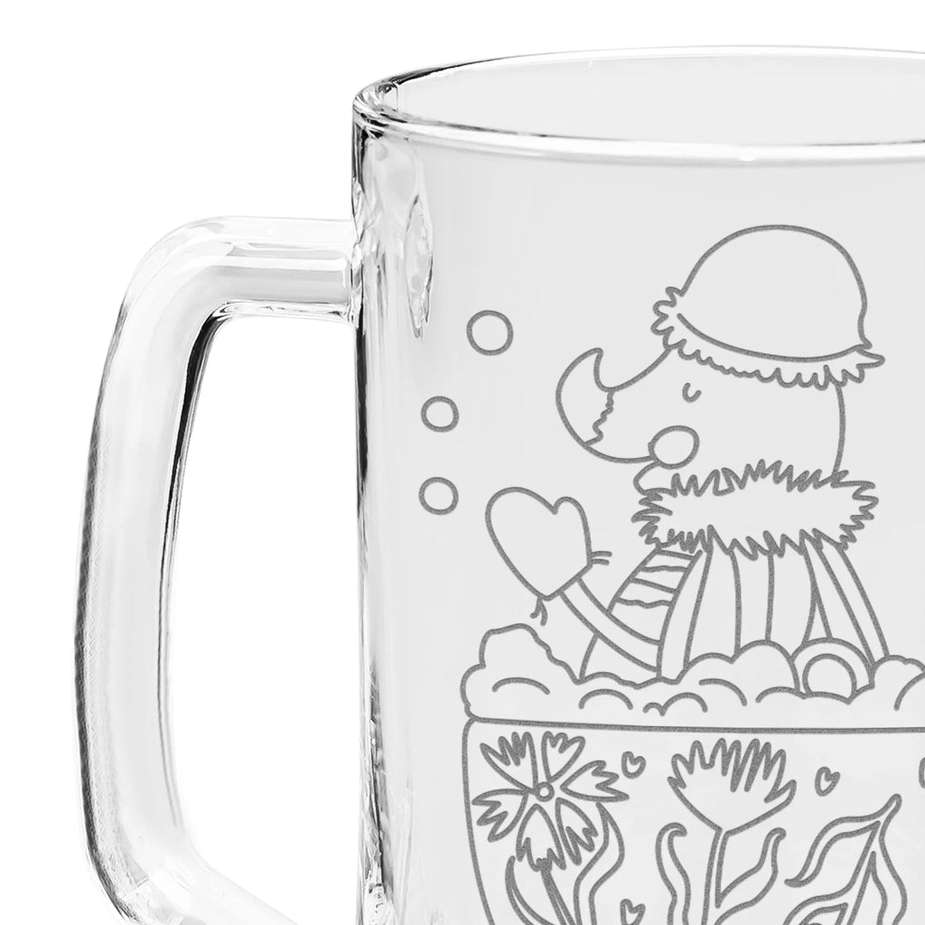 Grawerowany Kufel Piwa Ćma kąpiel pianowa Motywy zwierzęce, dobra energia, zabawne powiedzonka, zwierzęta