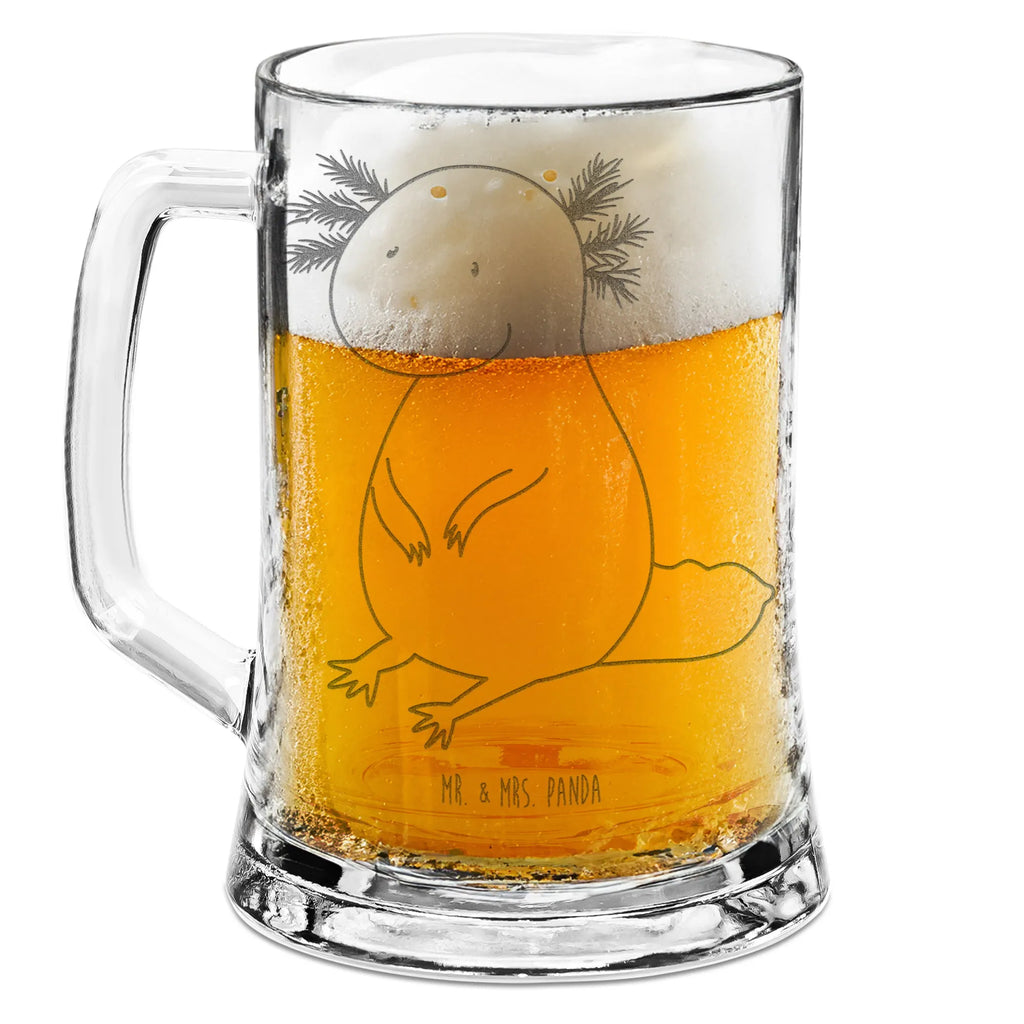 Grawerowany Kufel Piwa aksolotl null Axolotl, Molch