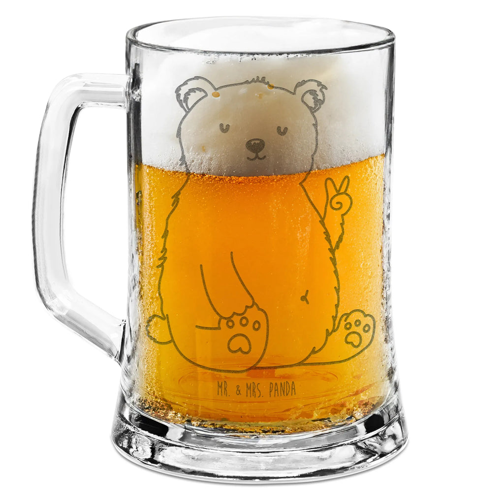 Engraved Beer Mug Icebear Lazy bear, teddy, teddy bear, cuddly toy, Polar bear, work, workplace, relaxing, office, home office, office job, lazy, North Pole