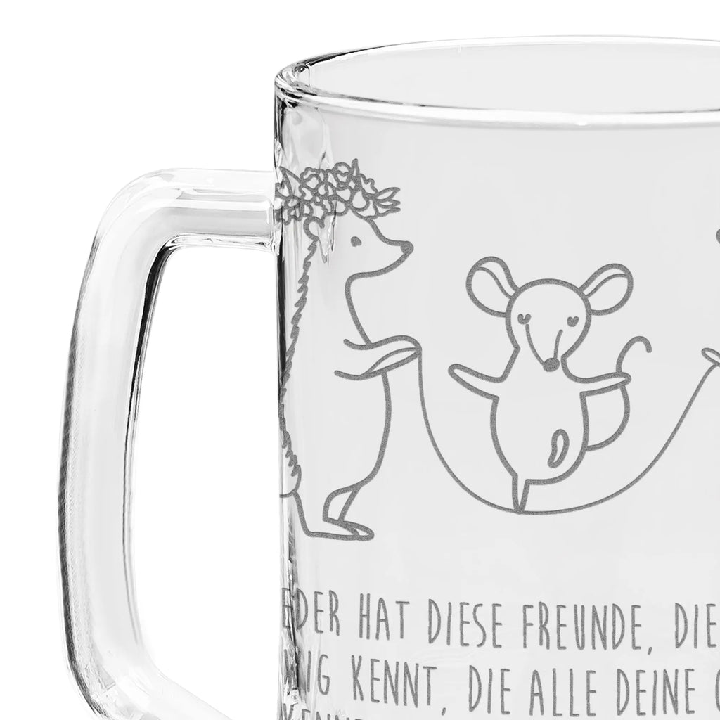 Grawerowany Kufel Piwa jeż Skakanie na skakance Motywy zwierzęce, dobra energia, zabawne powiedzonka, zwierzęta