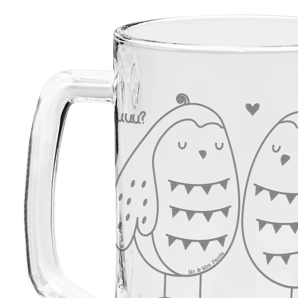 Grawerowany Kufel Piwa sowy miłość Sowa