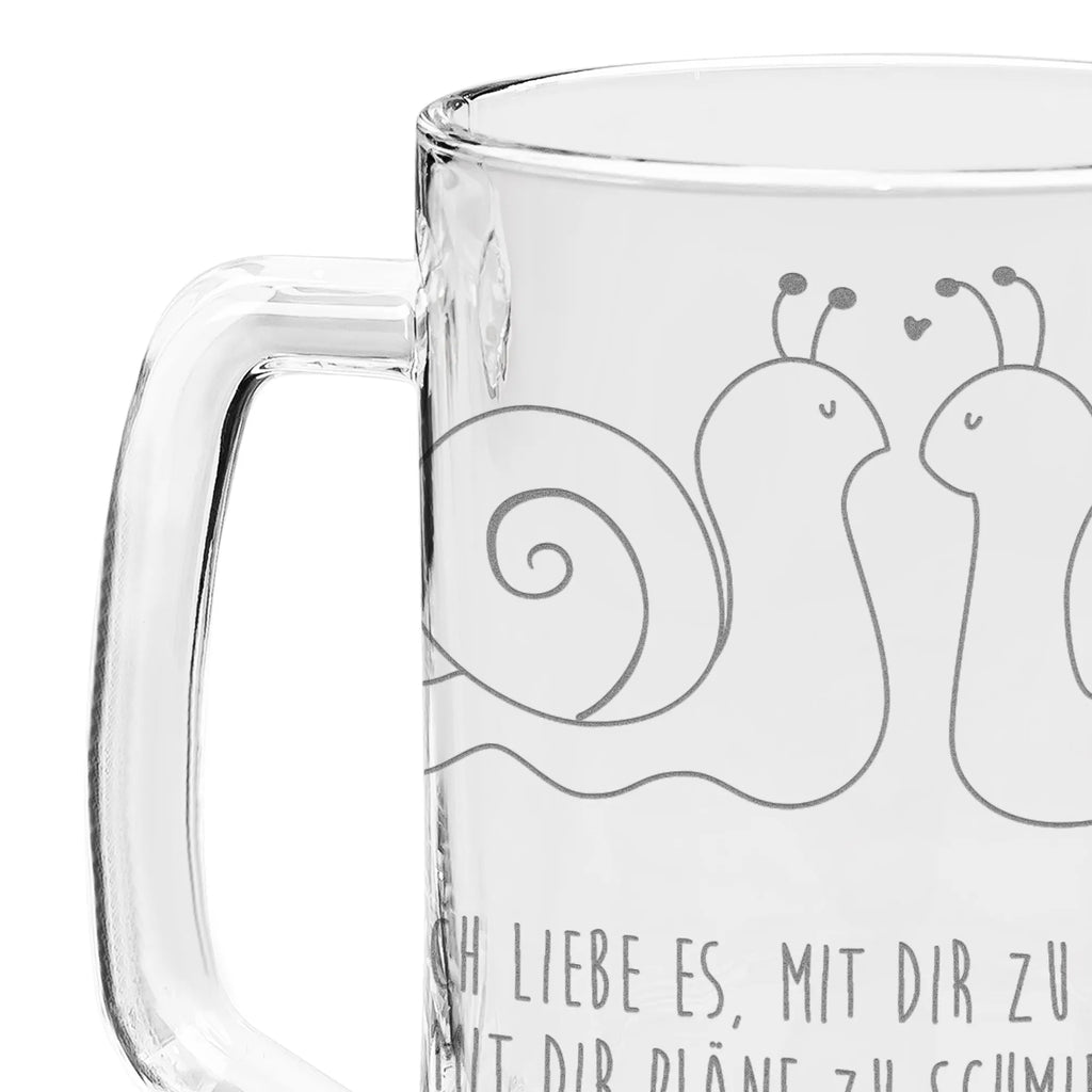 Grawerowany Kufel Piwa Miłość ślimaków Miłość, partner, przyjaciel, przyjaciółka, mąż, żona, wesele, zaręczyny, prośba o rękę, prezent miłosny, rocznica, dzień ślubu