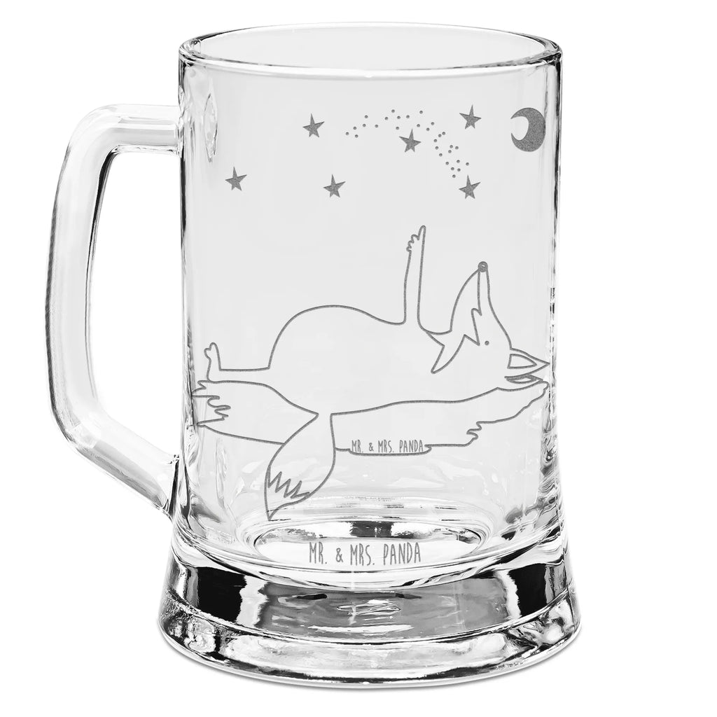 Grawerowany Kufel Piwa lis Gwiazdy Lis