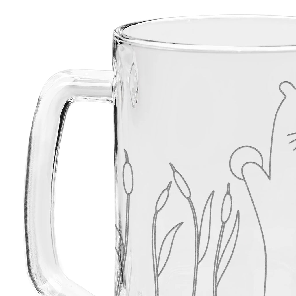 Engraved Beer Mug otter Stone otter, marten, sea otter, European otter, water mammal, aquatic animal, baby otter, predator, water, otter gifts, animal lover, gift ideas for animal lovers, animal, mammal, water animal, gifts for people in love, Otter Sea Otter Lake Otter