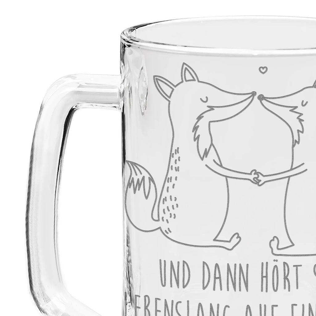 Grawerowany Kufel Piwa lisy miłość Lis
