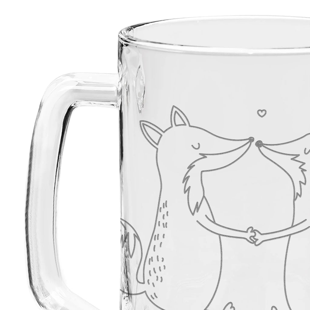 Grawerowany Kufel Piwa lisy miłość Lis
