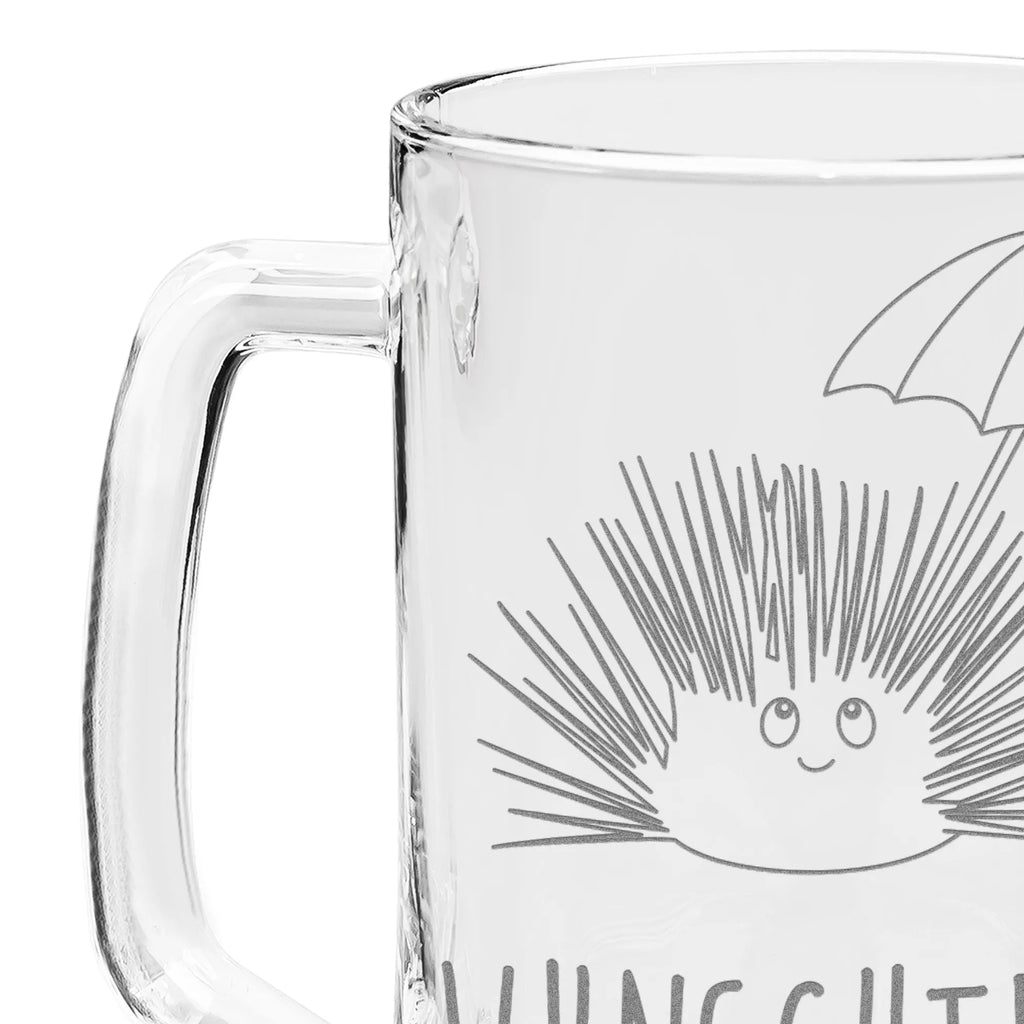 Personalizowany kufel do piwa z grawerem Jeżowiec Zwierzeta morskie, Morze, Wakacje