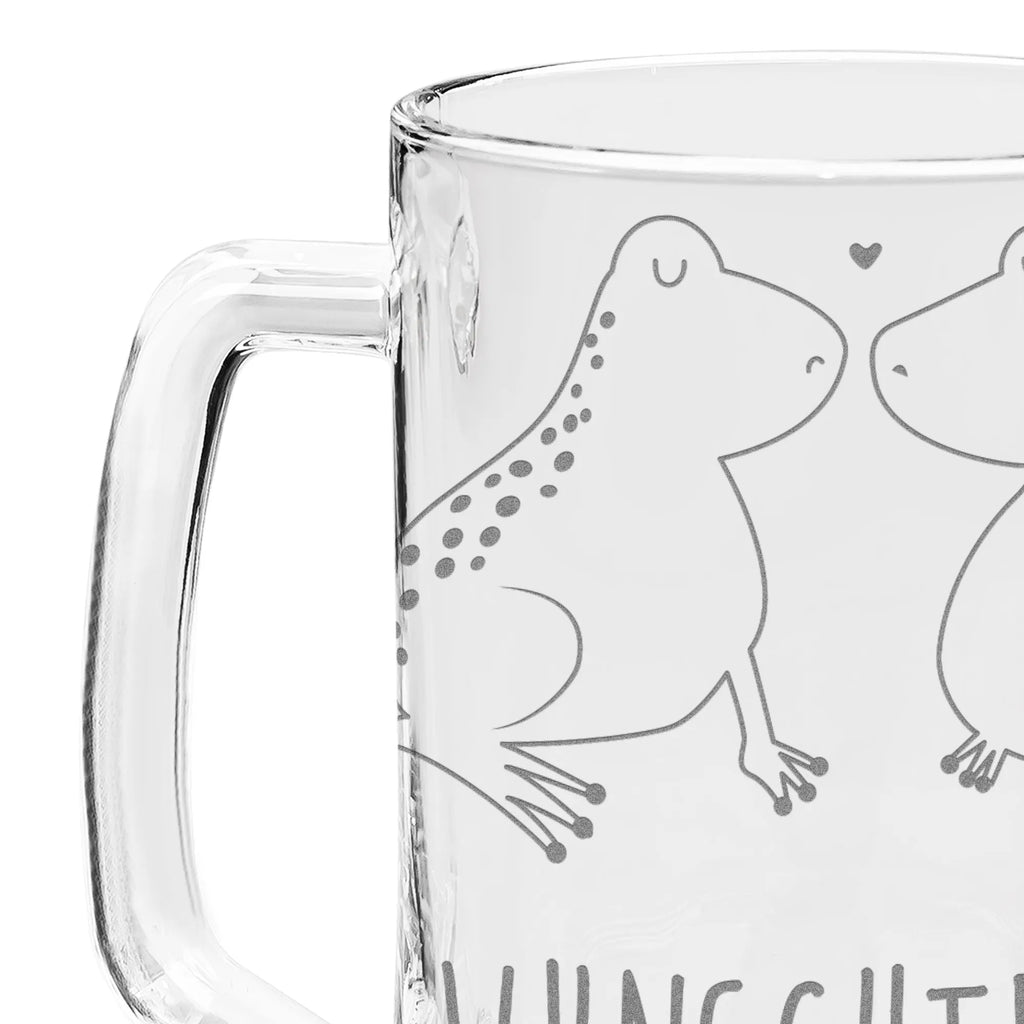 Personalized Engraved Beer Mug Frogs in love Love, Loving, Two, Together, Marriage, Engagement, Proposal of marriage, Love gift, gift for her, gift for him, anniversary gift, Proof of Love, Married, Wedding Day, Gift Wedding, Anniversary, Engaged, Girlfriend, Gift Girlfriend, Friend, Frogs, Frog King, Frog, Partner, Gift Friend, In Love