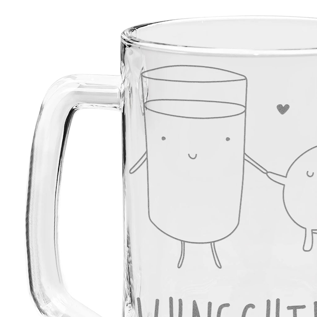 Personalized Engraved Beer Mug milk biscuit small animals, cute, funny, cute animal motives, hand drawn, small world, funny sayings, good mood, happy, gifts, gift ideas, special gifts, animal lover, card, biscuit, Milk, invitation breakfast, coffee, cookies, romantic, motif sweet, cookie, perfect couple, milk