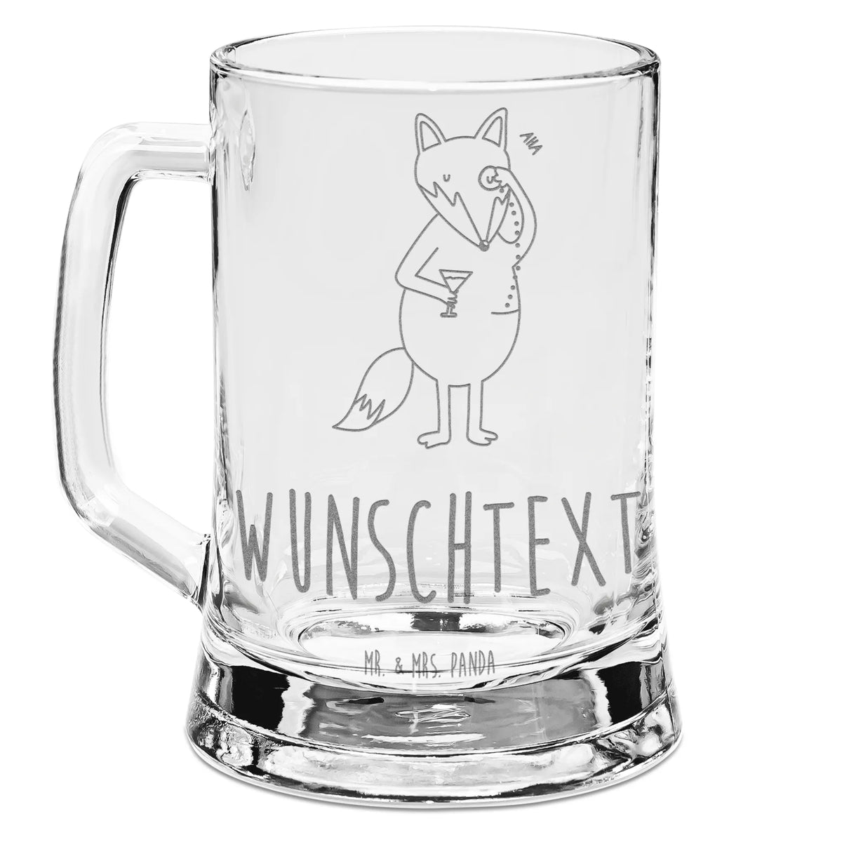Personalized Engraved Beer Mug Fox lord animal lover, foxes, forest wildlife, clever as a fox, saying funny, words of consolation, lovesickness gift, problem solving, motivation saying