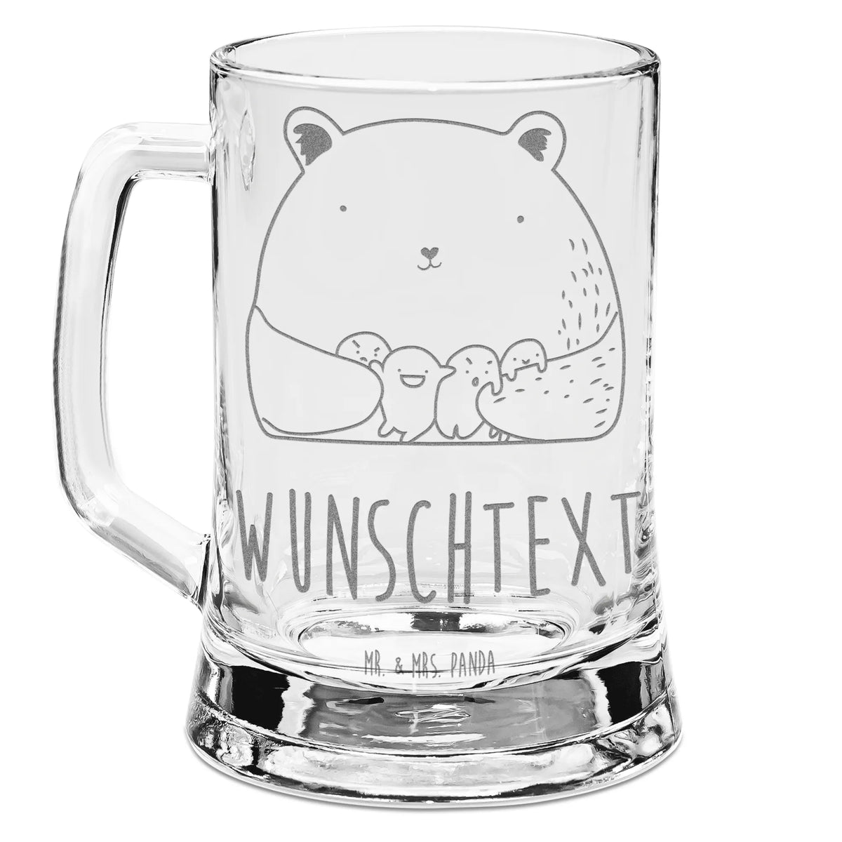 Personalized Engraved Beer Mug bear Feeling bear, teddy, teddy bear, cuddly toy, Madness, Bear